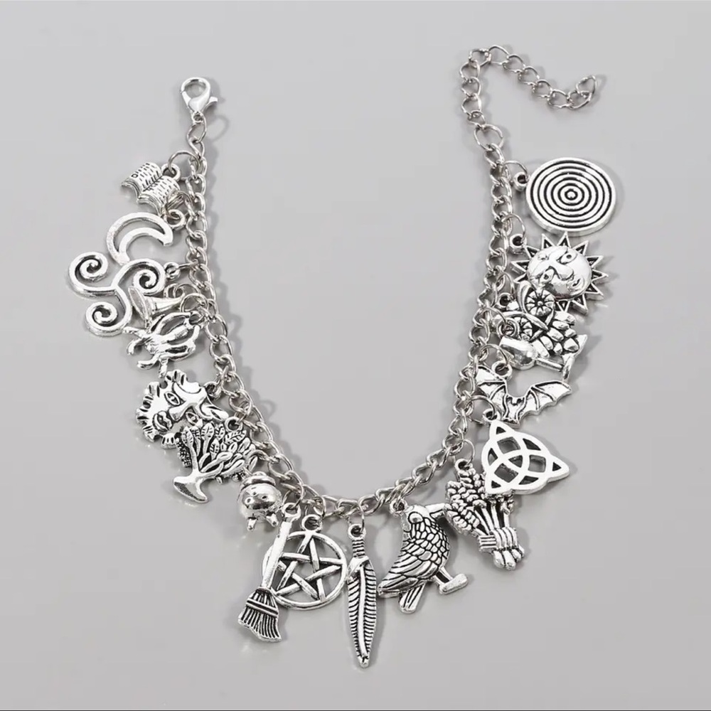$5 Witch Charm Bracelet. New. $5 if bundled. Stainless steel - Picture 2 of 16